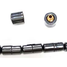 HEMATITE TUBE CLASP 8X16MM
